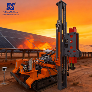 Le petit piqueur solaire peut gérer l'installation de pieux de 4,5 mètres de haut, de pieux en tôle d'acier et d'autres types de pieux - Product Image 4