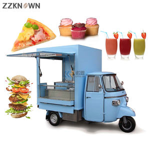 Chariot de vente rapide pour cuisine mobile, chariot APE, tricycles à hot-dogs, remorque de camion de restauration électrique à 4 roues en aluminium et fibre de verre - Product Image 5