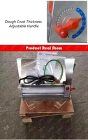 Mini rouleau à pâte à Pizza laminoir 18 pouces presse à Pizza commerciale automatique 370W électrique 260 par heure rouleau à pâte en acier inoxydable