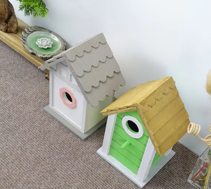 Groothandel Outdoor Houten Vogel Woonhuizen Opknoping Vogelhuis Fokkooi - Product Image 5