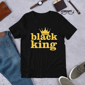 เสื้อยืดกราฟิกผ้าฝ้าย00% ราชาดำ - Product Image 3