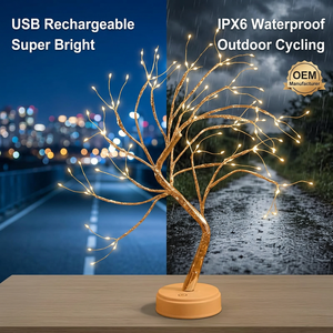 RGB ambient ligTree Plastic Garland Lamp Plug-In Touch Control Modern Warm White <b>LED</b> Kids Bedroom Fairy <b>Light</b> Night <b>Light</b> 1-Year - Product Image 1