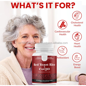 Cápsulas de Arroz Fermentado Rojo con CoQ10 y Magnesio, Suplemento para la Salud del Corazón, Cápsulas de Arroz Fermentado Rojo con CoQ10 - Product Image 4