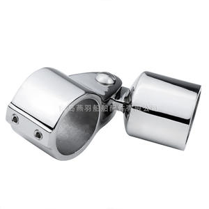 316 Stainless Steel Yacht <b>Hardware</b> Triangular Thickened Double Top Smooth Sleeve Sunshade Umbrella Boat Fixing <b>Marine</b> <b>Hardware</b> - Product Image 2