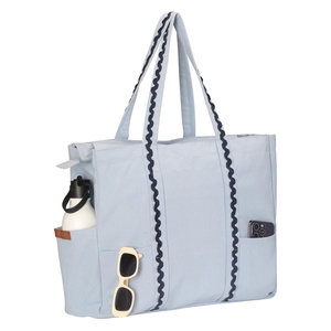 Đầy Màu sắc TRIM Canvas Tote Túi Monogram du lịch vỏ sò Vai Túi vải thẩm mỹ của phụ nữ tote túi - Product Image 4