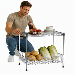 Estantes <span class=keywords><strong>de</strong></span> <span class=keywords><strong>Cocina</strong></span> <span class=keywords><strong>de</strong></span> Dos Niveles, Almacenamiento para Especias y Frascos, Apilables y Expandibles, <span class=keywords><strong>Estante</strong></span> <span class=keywords><strong>Pequeño</strong></span> para <span class=keywords><strong>Cocina</strong></span> - Product Image 3