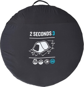Tente de camping pop-up imperméable de haute qualité, installation rapide en <span class=keywords><strong>2</strong></span> <span class=keywords><strong>secondes</strong></span>, noire, pliable, intérieur extra sombre, 3 personnes - Product Image 5