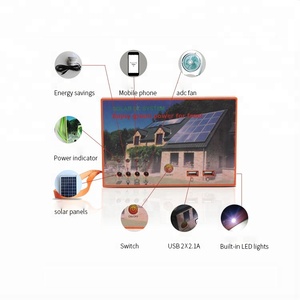 10 Wát xách tay năng lượng mặt trời dẫn ánh sáng Kit hệ thống để sử dụng nhà với pin lithium - Product Image 5