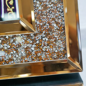 Arte de Pared Estilo Musulmán con Espejo de Diamantes en <span class=keywords><strong>Oro</strong></span> <span class=keywords><strong>Rosa</strong></span>, Decoración para el Hogar, Hotel, Sala de Estar, Decoración Marrón - Product Image 5