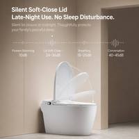 WC intelligent en céramique au design moderne, chasse d'eau à air comprimé, sans électricité, à siphon, monobloc, bidet, nettoyage des fesses, vente en gros