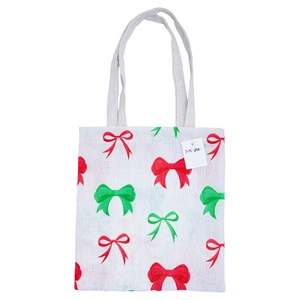 Bolsa de Tela de Algodón Navideña con Logotipo Personalizado, de Gran Capacidad para Uso Diario en Compras, con Empaque e Impresión Premium - Product Image 1