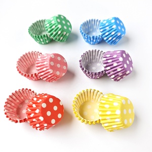 1000 piezas coloridas Mochi Cupcake Baking Liners-Vasos de papel a prueba de grasa para Snow Skin Mooncakes, Muffins y Mini Cakes - Product Image 3