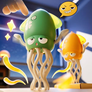 Juguete de calamar de pulpo de baile eléctrico HUIYE con luces y música, juguete educativo fascinante para evitar obstáculos - Product Image 3