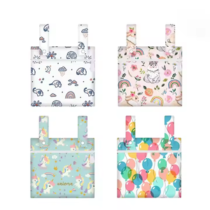 กระเป๋าผ้าอ้อมเด็กกันน้ำแบบเปียกแห้งมีซิปเดียวสามารถนำกลับมาใช้ใหม่ได้รถเข็นกระเป๋าคุณแม่มือคู่สามารถแขวนได้ - Product Image 2