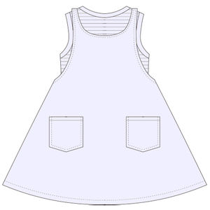 2025 nuevo conjunto de ropa de verano para niñas, Vestido vaquero transpirable y vestido Netuki tejido de PVC, pasteles de hilo para matar en el mercado esta temporada - Product Image 5