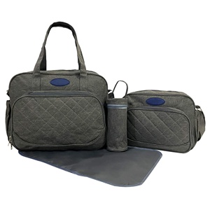 Ensemble de sacs à <span class=keywords><strong>langer</strong></span> Portable pour maman, Set d'extérieur pour bébé, <span class=keywords><strong>sac</strong></span> à couches de voyage avec chauffe-bouteille - Product Image 1