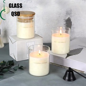 Xi lanh kín không khí nhà bếp chặt chẽ thủy tinh gia vị Jar container với nắp tre kính tròn bể chứa - Product Image 5