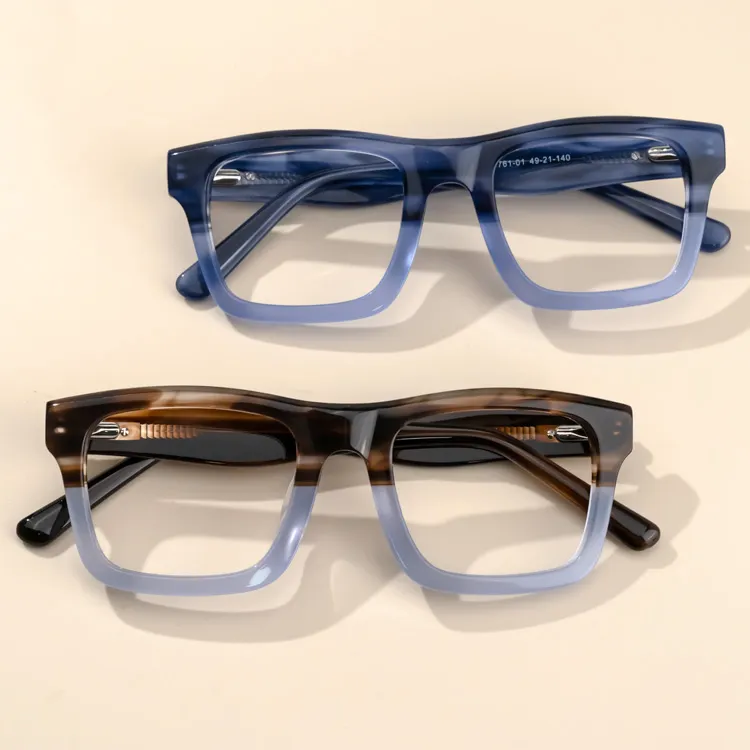Toptan retro kare asetat çerçeveleri beyler asetat moda erkekler gözlük çerçeveleri gözlük çerçevesi