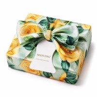 Savon Artisanal Parfumé à l'Huile Essentielle de Rose 200g, Emballage Soie, Savon Cadeau de Luxe, Nettoyant Doux Hydratant, Personnalisation OEM ODM