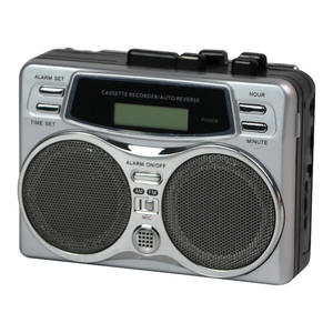 Reproductor de Casetes Retro Todo en Uno, Radio AM/FM, Grabador de Casetes con Auto Reverse, Altavoz Doble, Reproductor de Música, Plástico Resistente de Primera Calidad - Product Image 1