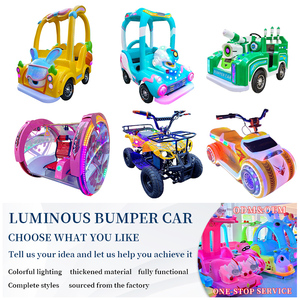 Plaza Coche de conducción eléctrico alimentado por batería Coche de entretenimiento para niños con música Proyecto de Parque de Atracciones Coches de choque para padres e hijos - Product Image 2