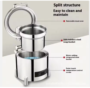 Nouveau Bain-marie rectangulaire électrique en acier inoxydable 10L de la série <span class=keywords><strong>Lido</strong></span>, chauffe-plat de luxe pour la restauration et l'hôtellerie - Product Image 5