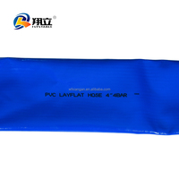 Tuyau d'irrigation en PVC bleu anti-UV pliable haute pression, 100 m, 6 mm, flexible, plat, léger, fabriqué en Chine