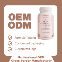 Capsules éclaircissantes pour la peau OEM ODM, supplément de soin de la peau au glutathion pour un teint lumineux