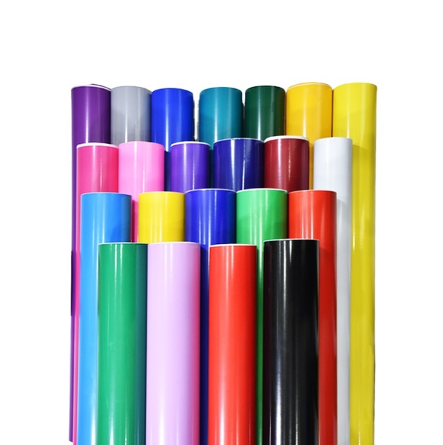 Self Adhesive Color Vinyl Rolls Vinil Stickers Paper Cut Vinyl Cutter Plotter PVC Adhesive Color Vinyl