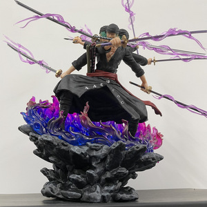Modèles PVC Anime XinS Version <span class=keywords><strong>One</strong></span> Pieces <span class=keywords><strong>Wano</strong></span> Asura VS Kaido Roronoa Zoro <span class=keywords><strong>Figurine</strong></span> 23x21.5x29CM Boîte Couleur - Product Image 3