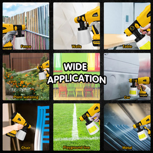 Pistolet <span class=keywords><strong>de</strong></span> pulvérisation électrique pour Dewalt 18V 20V Li-ion Batterie Auto Furniture Coating Airbrush Pulvérisateur <span class=keywords><strong>de</strong></span> <span class=keywords><strong>peinture</strong></span> portable sans fil - Product Image 6