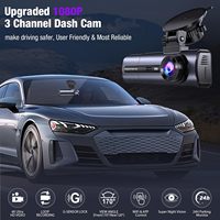 Caméra de voiture 4K avec vision nocturne, caméra de tableau de bord avec caméra arrière, boîte noire de voiture, écran 3 pouces, WiFi, enregistrement en boucle, caméra de tableau de bord avant et arrière