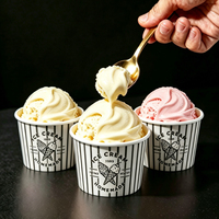 Vaso de helado con diseño personalizado y logotipo, 3oz, 5oz, 8oz, con tapa de papel, diseño gratuito, muestra gratuita de prueba, empaque para helado