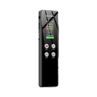 Enregistreur vocal MECHEN 64 Go, enregistrement HD en un clic (1536 kbps), réduction de bruit automatique avant, lecteur WAV, protection par mot de passe, 300 mAh