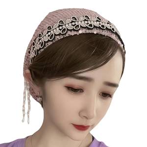 Muslim women's breathable eco-friendly multi-color with sequin fabric layer, wholesale new headscarf inner cover, full range - Product Image 1