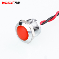 Voyant électrique en métal de WD12mm avec 12V24V36V48V