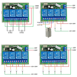 <span class=keywords><strong>1km</strong></span> không dây điều khiển từ xa chuyển đổi DC 12V 4ch Relay <span class=keywords><strong>receiver</strong></span> module với phổ 4 kênh <span class=keywords><strong>RF</strong></span> từ xa 433 Mhz <span class=keywords><strong>Transmitter</strong></span> - Product Image 3