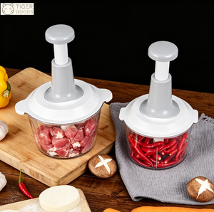 1 pièce Hachoir <span class=keywords><strong>manuel</strong></span> à pression pour légumes, ail et viande, batteur et mélangeur, pour usage domestique et <span class=keywords><strong>cuisine</strong></span> - Product Image 1