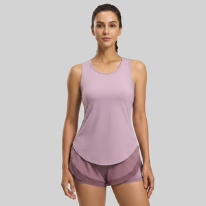 Top Deportivo de Malla con Espalda Cruzada para Mujer, Tallas Grandes, de Secado Rápido, Transpirable, Sin Mangas, para Yoga, Gimnasio, Correr, Venta al por Mayor - Product Image 4