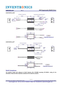Inventronics EUM-030S105DG 30 Watt 650mA 900mA 36V Liên Tục Hiện Tại 30 Wát 700mA Dimmable <span class=keywords><strong>LED</strong></span> Điều Khiển - Product Image 5