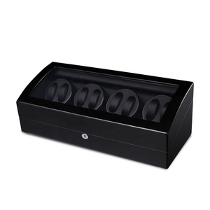 Mineesi Sang Trọng Tùy Chỉnh Màu Đen Đồng Hồ Bằng Gỗ Winder Hộp Chất Lượng Cao 8 + 9 Khe Cắm OEM/Odm Màn Hình Cảm Ứng Con Quay Hồi Chuyển Tự Động Trường Hợp Đồng Hồ Mô Hình - Product Image 3