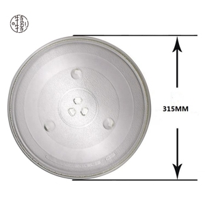 Plateau tournant en <span class=keywords><strong>verre</strong></span> borosilicate de 315 mm (12,5 po) pour micro-ondes - Résistant à la chaleur et facile à nettoyer, plaque de remplacement pour fours à micro-ondes - Product Image 1