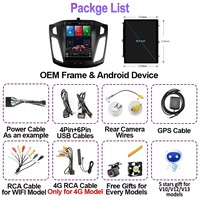 Autoradio 9,7 pouces pour Ford Focus 3 Mk 3 2011-2017, CarPlay, Android Auto, Mirror Link, GPS Navi, 2Din, DSP, stéréo, caméra de recul