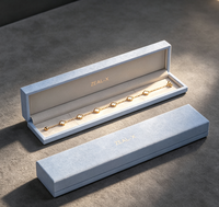 Coffret cadeau de luxe sur mesure, emballage rigide, boîte à bijoux, insert en velours, pelliculage brillant, revêtement UV, fermeture magnétique, carton