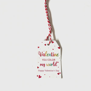 Nuevo Estilo de Etiquetas Decorativas para el Día de San Valentín, para Ramos de Flores, Regalos, 16 Estilos de Tarjetas para Escribir, QRJ-001 - Product Image 2