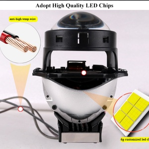 3 Inch Car Led Lens Bulbs 42W 6000k Hella5 Bi Led Projector Lighting Aftermarket Led Car Motor Headlight Light Auto Lights - Product Image 3