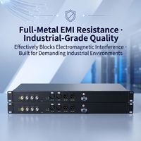 Extenseur Vidéo Optique Bidirectionnel OEM 1CH 3G-SDI avec Audio Bidirectionnel 2CH XLR 24 bits, Portée 10km, Monomode, Montage en Rack 1U