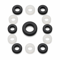 Kit de passe-câbles en caoutchouc avec joint en silicone anti-poussière pour boîtier électrique, armoire, meuble