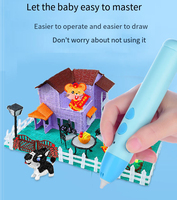 Mainan edukasi kustom pabrik penjualan laris pena cetak 3D gambar DIY Set pena Printer 3D anak-anak filamen PLA dibuat plastik