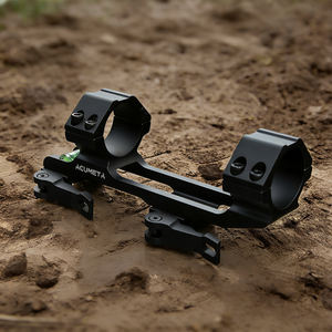 Support de lunette de visée ACUMETA, double anneau à dégagement rapide avec hauteur centrale de 1.4 ", pour montage standard de 20mm avec outil de mise à niveau pour l'extérieur - Product Image 2